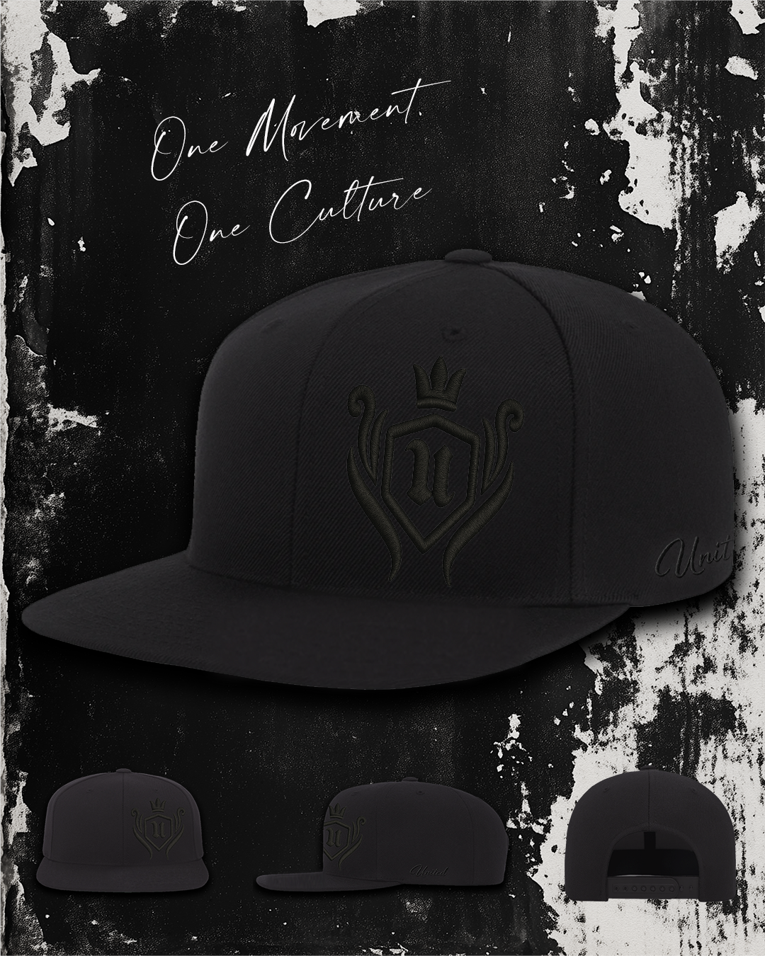 BLACK SNAPBACK HAT